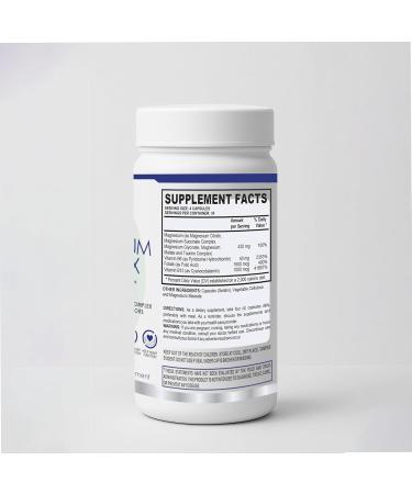 M+S Magnesium Complex 420 mg of Magnesium Glycinate Magnesium Citrate Magnesium Malate Promotes Healthy Bones Supports Nerve and Muscle Functions Fast Absorption Non-GMO Vegan - Buy Online on GoSupps.com