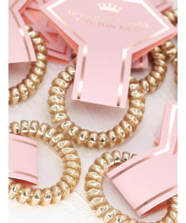 6 PACK Champagne Bridesmaid Hair Ties - Bachelorette Party Favors & Proposal Gifts - Buy Online on GoSupps.com