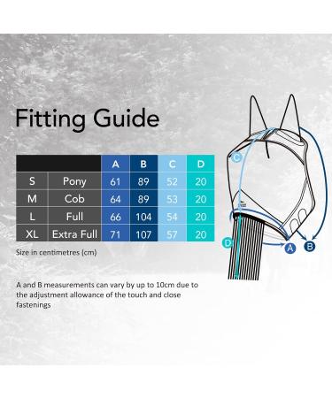 Harrison Howard Caremaster Fly Mask with Ears & Nose Fringes | Signature Blue | Ultimate Fly Protection for Horses - Buy Online on GoSupps.com