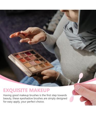 Beaupretty 100pcs Eye Shadow Stick Dual Side Eyeshadow Cosmetic Rubber Cotton Lip Brush Double Head Woman Pink - Buy Online on GoSupps.com