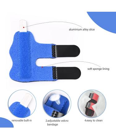 4pcs finger splint finger brace finger splints for broken finger support trigger finger splint for middle finger / ring finger little broken finger splint middle finger splint finger straightener 4PCS blue - Buy Online on GoSupps.com