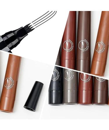 Nexavista - 4 Point Eyebrow Pencil Magic Eyebrow Pencil 3d Makefullbeauty Eyebrow Pen Magical Precise Waterproof Brow Pen Natural Looking Brows Effortlessly (2*Red Brown) - Buy Online on GoSupps.com