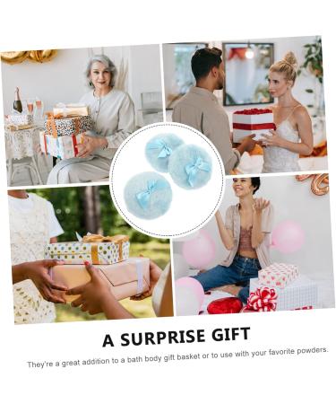 Didiseaon 6 Pi ces houppette pour b b bouff e de visage maquillage blanc poudre compacte houppette compacte houppette apr s le bain pour b b Corps n ud Bouff e s che de ruban - Buy Online on GoSupps.com