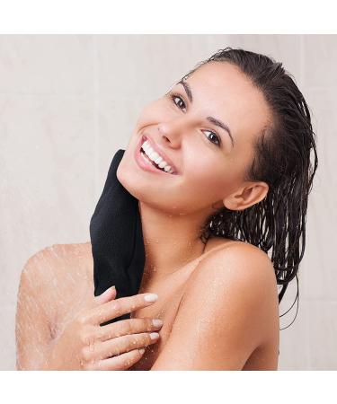 Korean Exfoliating Gloves Set for Body Scrubbing - 4 Pack Exfoliating Mitts for Women | Dead Skin Exfoliator for Bath and Shower Spa - Buy Online on GoSupps.com