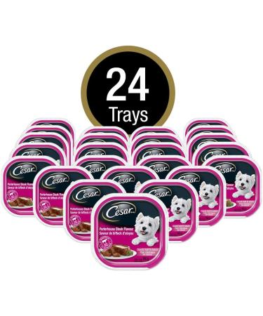 CESAR Adult Wet Dog Food Classic Loaf in Sauce Entr es - Porterhouse Steak 100g Tray (24 Pack) Porterhouse 100 g (Pack of 24) - Buy Online on GoSupps.com