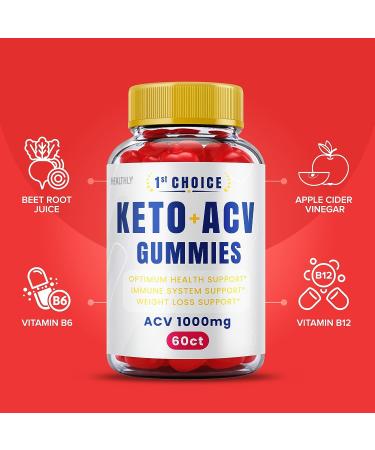 1st Choice Keto ACV Gummies - Weight Shark Loss Tank Vegan Keto + ACV 1000mg (60 Gummies) - Buy Online on GoSupps.com