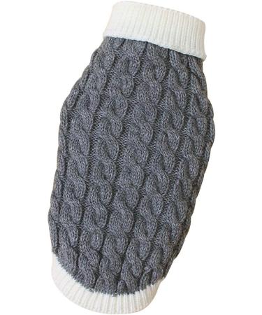 PetyOung Dog Sweater Vest | Warm Knitting Winter Coat for Small & Medium Dogs - L. Gray - Buy Online on GoSupps.com