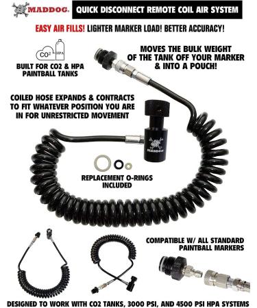 Maddog 4+1 Vertical Paintball Harness with Pods & Remote Coil Combo - Buy Online on GoSupps.com