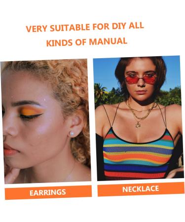 Lurrose 200 Cut Tone Fruits Loose Pearl Orange Disc Clay Beads for Craft & Nail Art - 3D Jewelry Polymer Discs (1x0.5cm) - International Shipping Available - Buy Online on GoSupps.com