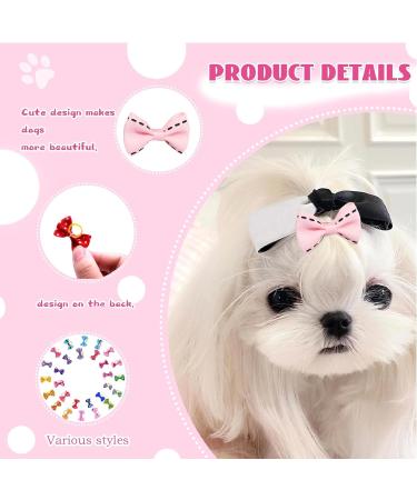 15 Pcs Dog Bows Pet Hair Bows Grooming Headdress Accessories Topknot Bow Tie Puppy Rubber for Long Hair Pets Dogs Cats Puppies Kitten(Mix Colors Varies Patterns) - Buy Online on GoSupps.com