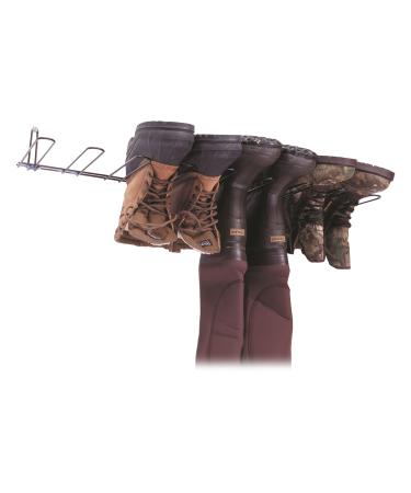 Rack'Em 4 Pair Boot Rack & Wader Hanger , 4.5"H x 35.25"W x 10.5"D 4 Pair Boot Rack Hanger