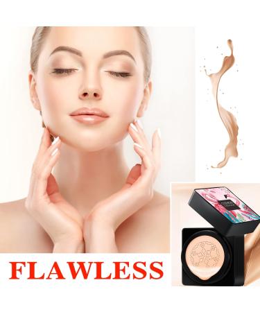 Mushroom Head Air Cushion CC Cream Foundation Moisturizing BB Cream Foundation Makeup Long Lasting CC Cream Liquid Foundation Matte Concealer Foundation Suitable for All Skin Types(Natural) - Buy Online on GoSupps.com