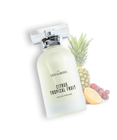 Liliya's Aroma Citrus - Tropical Fruit Eau De Parfum | Fresh Citrus Scent with Banana & Pineapple Undertones | Vegan Long Lasting Unisex Perfume | 3.4 Fl Oz 3.4 Fl Oz (Pack of 1) Citrus Tropical