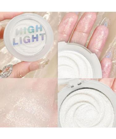 Highlighter Powder Palette - Cheek Highlighter Face Blushes | Silky Texture Long-lasting Stage Daily Shimmer Makeup For Women Hixip Cool Moonlight Color - Buy Online on GoSupps.com