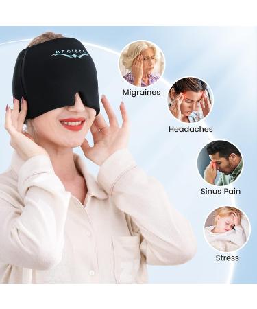 MFOISFA Gel Ice Cap for Migraine Relief and Headache Hat - Hot/Cold Therapy for Puffy Eyes, Sinus, Stress - Comfortable & Stretchable - Buy Online on GoSupps.com
