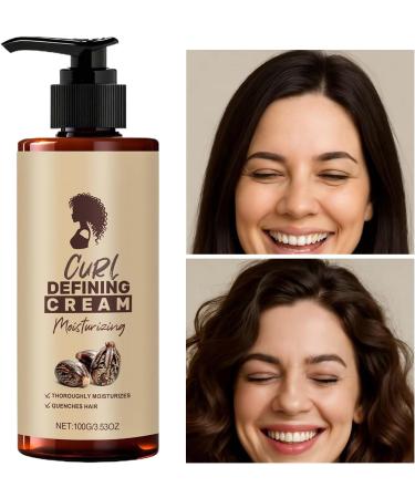 MFYOUPK Curl Cream 100ml Curly Hair AntiFrizz Defining Lotion Long Lasting Strengthening Lotion For Frizzy Dry Wavy Hair Women Girls AntiFlizz Daily Use Morning and Night - Buy Online on GoSupps.com