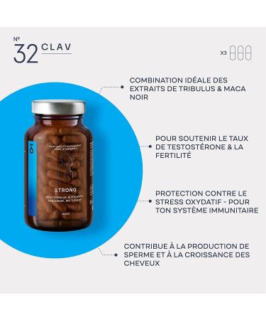 STRONG - Complex Black Maca with Tribulus Terrestris Codyceps Sinensis L-Arginine Black Garlic Fenugreek Ginseng Zinc & Selenium - 90 Capsules - Testosterone Man Booster - Buy Online on GoSupps.com