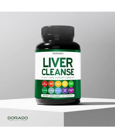 Liver Cleanse Detox & Repair (27 in 1 Formula - Milk Thistle Dandelion Root Turmeric Artichoke Extract & More) - Detox Cleanse Supplement Liver Support for Adults Vegan - 60 Capsules 60 Count (Pack of 1) - Buy Online on GoSupps.com