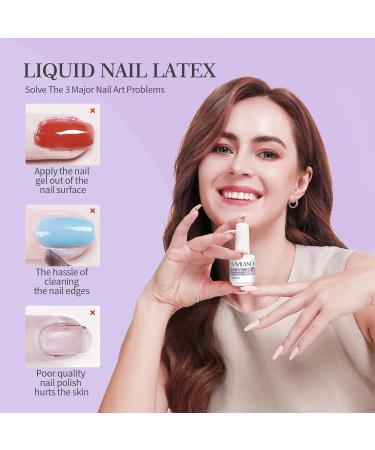 Saviland Liquid Nail Latex Set - Peel Off Cuticle Guard & Skin Protector - Gel Polish Manicure Starter Kit (Blue, Pink, White) - 3Pcs - Buy Online on GoSupps.com