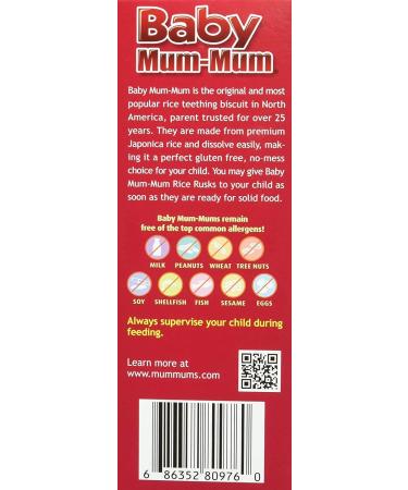 Hot Kid Baby Mum-Mum Apple & Pumpkin Rice Rusks - 24 Count, 1.76 oz (50 g) - Healthy Snacks for Babies - Buy Online on GoSupps.com
