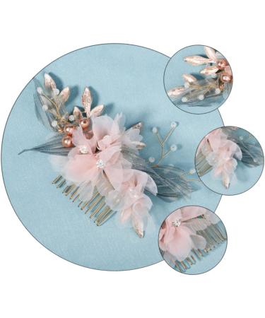 minkissy 1 Pc Comb Flower Hair Accessories Bridal Headpiece Hair Decorations Exquisite Headwear Hair Accessory Handmade Hair Decor Flower Hair Decor Hairpin Fabric Bride The Flowers - Buy Online on GoSupps.com