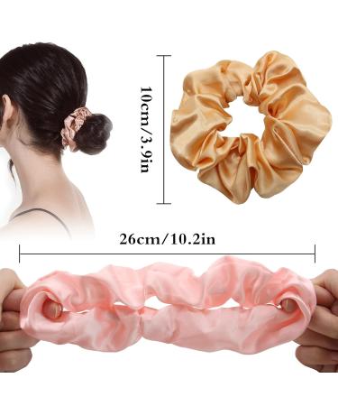 Rayyl 12-Pack Satin Silk Hair Ties - Large Elastic Hair Accessories for Women & Girls - Buy Online on GoSupps.com