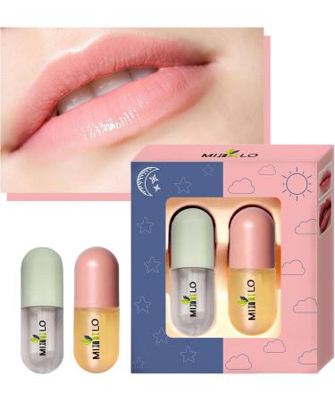 Hudhow's Lip Filler Set | 2-Part Lip Plump & Care - Clumsy Lip Gloss & Natural Oil Serum for Long-lasting Hydration - Buy Online on GoSupps.com