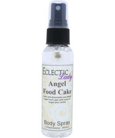 Angel Food Cake Body Spray 2 ounces Body Mist for Women with Clean Light & Gentle Fragrance Long Lasting Perfume with Comforting Scent for Men & Women Cologne with Soft Subtle Aroma For Daily 2 Fluid Ounces
