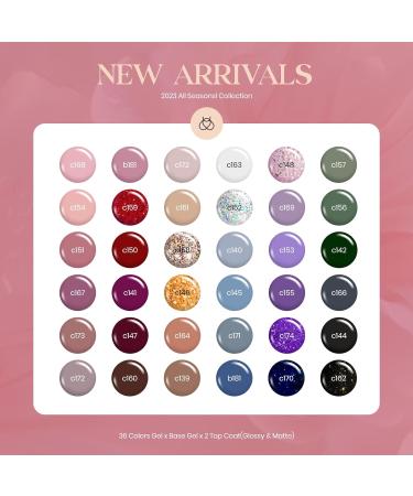 Beetles Gel Nail Polish Kit - 36 Popular Colors with Base, Glossy & Matte Top Coat - All Seasons Solid Sparkle Glitters - Perfect Gift for Women - Buy Online on GoSupps.com