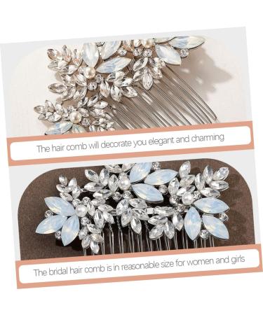 Beavorty comb Wedding Hair Accessories for Brides Bridal Hair Decor Bridal Headpieces for Wedding Bride Wedding Headdress Bride Headdress European and American decorate alloy - Buy Online on GoSupps.com