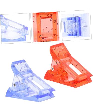 Mikinona 12pcs Pinching Red Quick Curve Manicure Clip Home Art Gel Clips UV Building Nails Poly Clamps LED Finger Fixation DIY for Clamp and Tip Pinchers Tools Builder Fixing 4X3X2CM Red - Buy Online on GoSupps.com