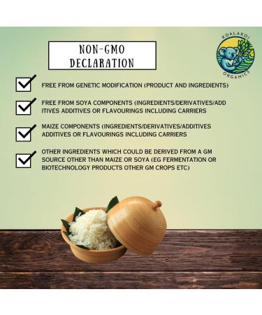 Koalakoi ORGANIC Certified White Jasmine Rice | Easy to cook soft texture sweet flavour fragant rice | Premium quality non-GMO Natural rice grain no Additives or Preservatives (1.8kg) - Buy Online on GoSupps.com