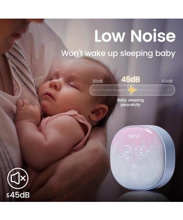 NCVI Double Electric Breast Pump 8122 - 4 Modes, 9 Levels, Rechargeable, Ultra-Quiet - LED Touchscreen Blue - Ideal for Home & Travel - Buy Online on GoSupps.com