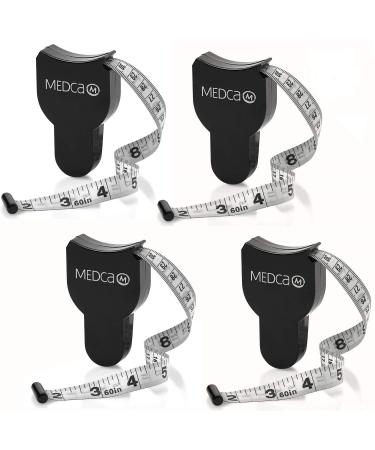 Body Tape Measure - (4 Pack) Measuring Tape for Body and Body Fat Measuring Device Fitness & Weight Monitors, (Inches & cm) Retractable Tapes Measure Ruler for Accurate Body Fat Calculator