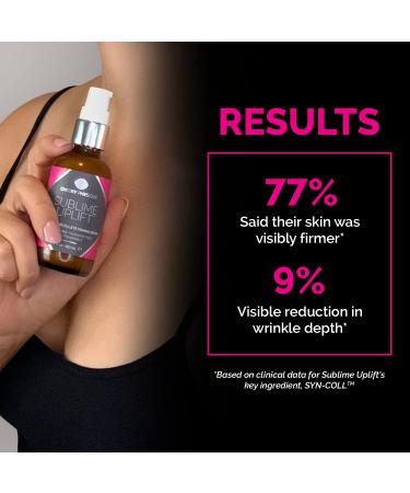 Sublime Uplift Neck Firming Serum - Anti-Aging Tightening Cream for Wrinkles & Crepey Skin on Neck Chest & D collet with Shiitake Extract Hyaluronic Acid & Peptides - Shop Internationally - Buy Online on GoSupps.com