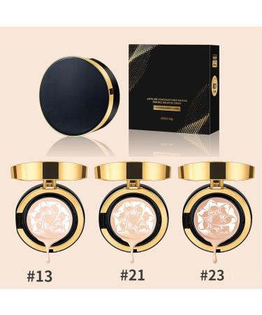 2024 New Three-Color Pull Flower Concealer Moisturizing Essence Water Cream Air Cushion BB Cream Waterproof Foundation Cushion Concealer Foundation Waterproof and Sweat-Proof (Natural White Large) Natural White 14 ml (Pack of 1) - Buy Online on GoSupps.com