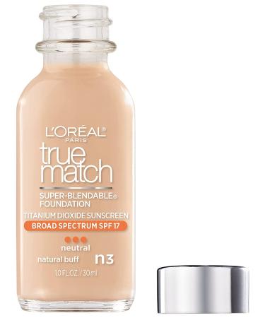 L'Oreal Paris True Match Liquid Foundation Natural Buff N3 - 1 Fl Oz | Light Medium Coverage - Buy Online on GoSupps.com