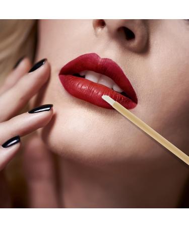 100 Pieces Bamboo Handle Lip Applicators Disposable Lip Brushes Lipstick Brush Lip Gloss Applicator Wands Mascara Wands Nail Brushes Lip Extension Makeup Applicators Tools for Women Girls - Buy Online on GoSupps.com