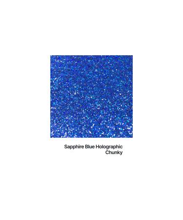 Hemway Ultra-Shine Sapphire Blue Holographic Chunky Glitter 100g | 1/40 Size 0.6mm for Arts & Crafts - Buy Online - Buy Online on GoSupps.com