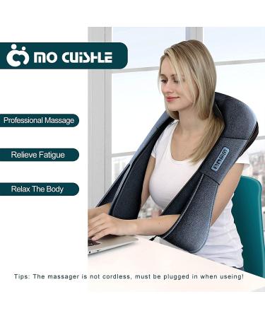 Shiatsu Neck Massager with Heat - Deep Tissue Back & Neck Massager for Shoulders, Feet, Legs - Electric Massager Gift for Women/Men/Mom/Dad - Navy - Buy Online on GoSupps.com