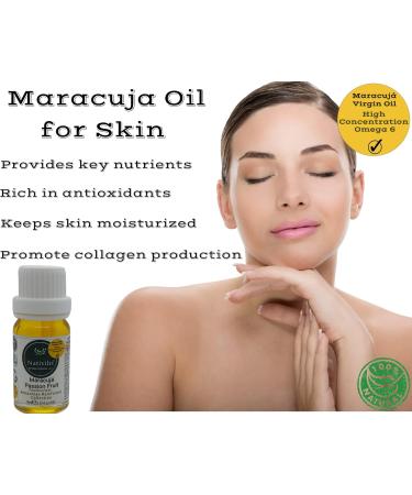 Nativilis Virgin Maracuja Passion Fruit Oil - (Passiflora Edulis) - Amazonian Rainforest Collection High Concentration Omega 6 - Sebum Regulating Properties Soothing on Skin Scalp - Copaiba Benefits - Buy Online on GoSupps.com