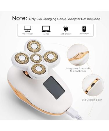 Electric Razor for Women & Men - Painless Hair Removal for Face, Body & Bald Head - Cordless Wet Dry Shaver with USB Recharge - Waterproof Bikini Trimmer - Buy Online on GoSupps.com