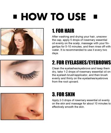 FINEVERNEK Rosemary Oil Hair Essential Rosemary Oil for Scalp and Hair Rosemary Oil Hair Bio the growth of hair eyebrows and eyelashes Stimulates hair growth nourishes the scalp 120ml - Buy Online on GoSupps.com
