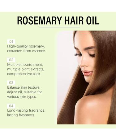 VKaoess Organic Rosemary Oil for Hair Growth Rosemary Essential Oil for Scalp Care Botanical Hair Serum for Growth and Thicker Hair Nourishing Scalp Treatment 50ml 8 Bottles - Buy Online on GoSupps.com