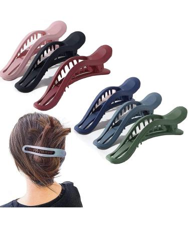 Aatpuss 6 Pieces Hair Claws Clips Strong Hair Clip Fashion Accessories Hair Clips for Women and Girls Hair (6 Colors