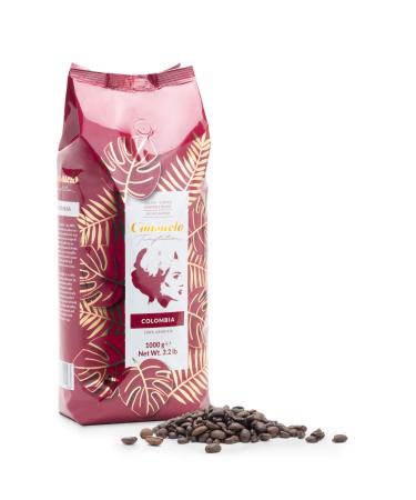 Consuelo "Colombia" Whole Bean Coffee Medium Roast Fairtrade 100% Arabica 1KG Roasted in Italy
