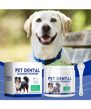 Shakven Green Powder for Dogs Teeth | 80g Gentle Green Powder Dog Stain Remover Dog Breath Freshener Teeth Care Products Safe Plaqueoff Powder for All Dog Types - Buy Online on GoSupps.com