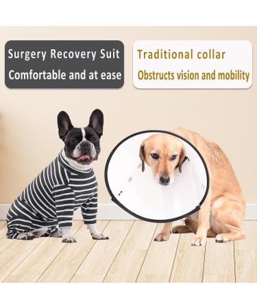 Axcimond Dog Recovery Suit | Long Sleeve Surgical Pet Shirt for Male/Female Dogs | Size L Grey - Buy Online on GoSupps.com