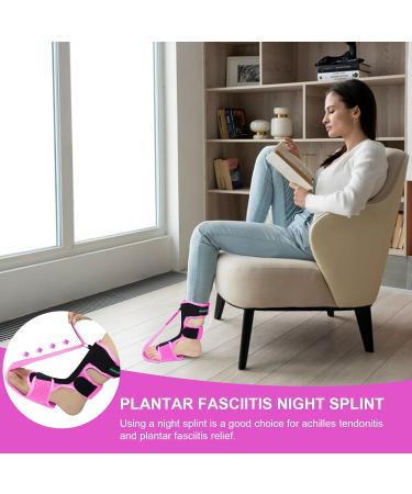 Plantarelief Plantar Fasciitis Night Splint - Ultimate Support for Plantar Fasciitis Relief & Achilles Tendon Pain - Comfort for Men & Women - Pink - Buy Online on GoSupps.com
