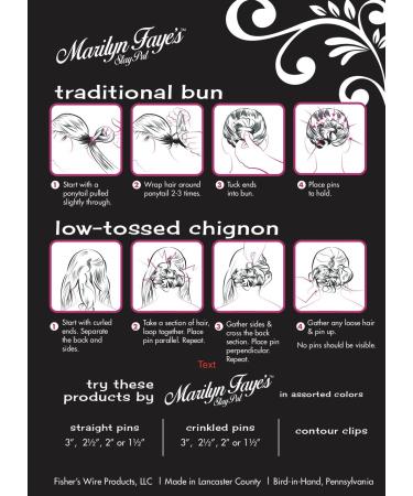 Marilyn Faye U-Shaped Crinkled Hair Pins 3 inch Black - Set of 12 - Buy Online on GoSupps.com